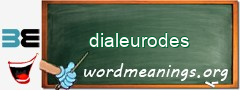 WordMeaning blackboard for dialeurodes